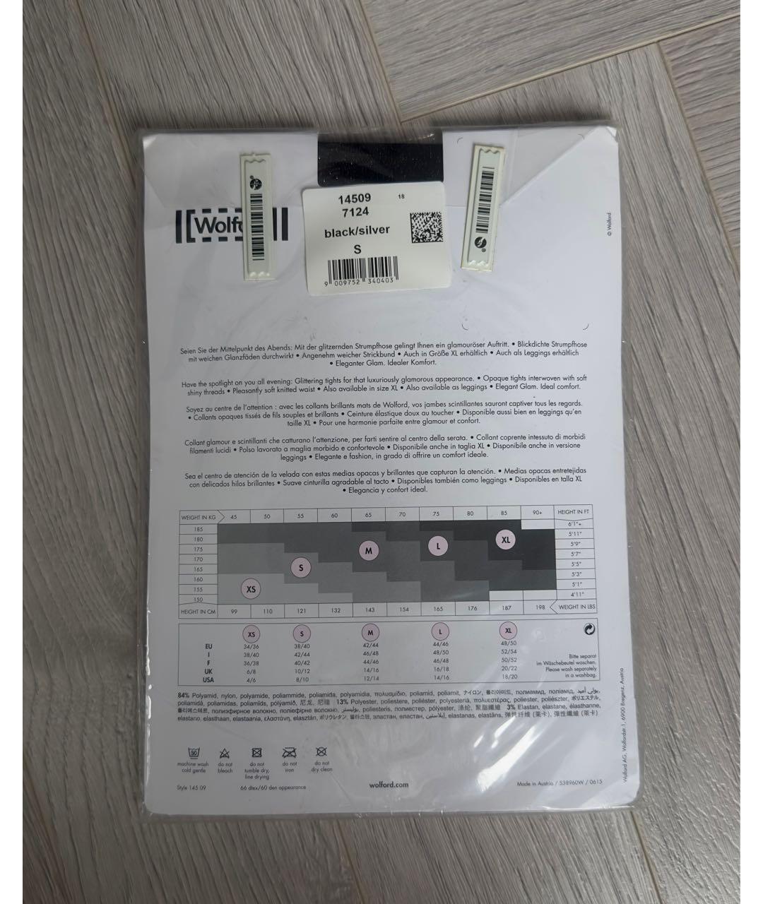 WOLFORD Черные носки, чулки и колготы, фото 2