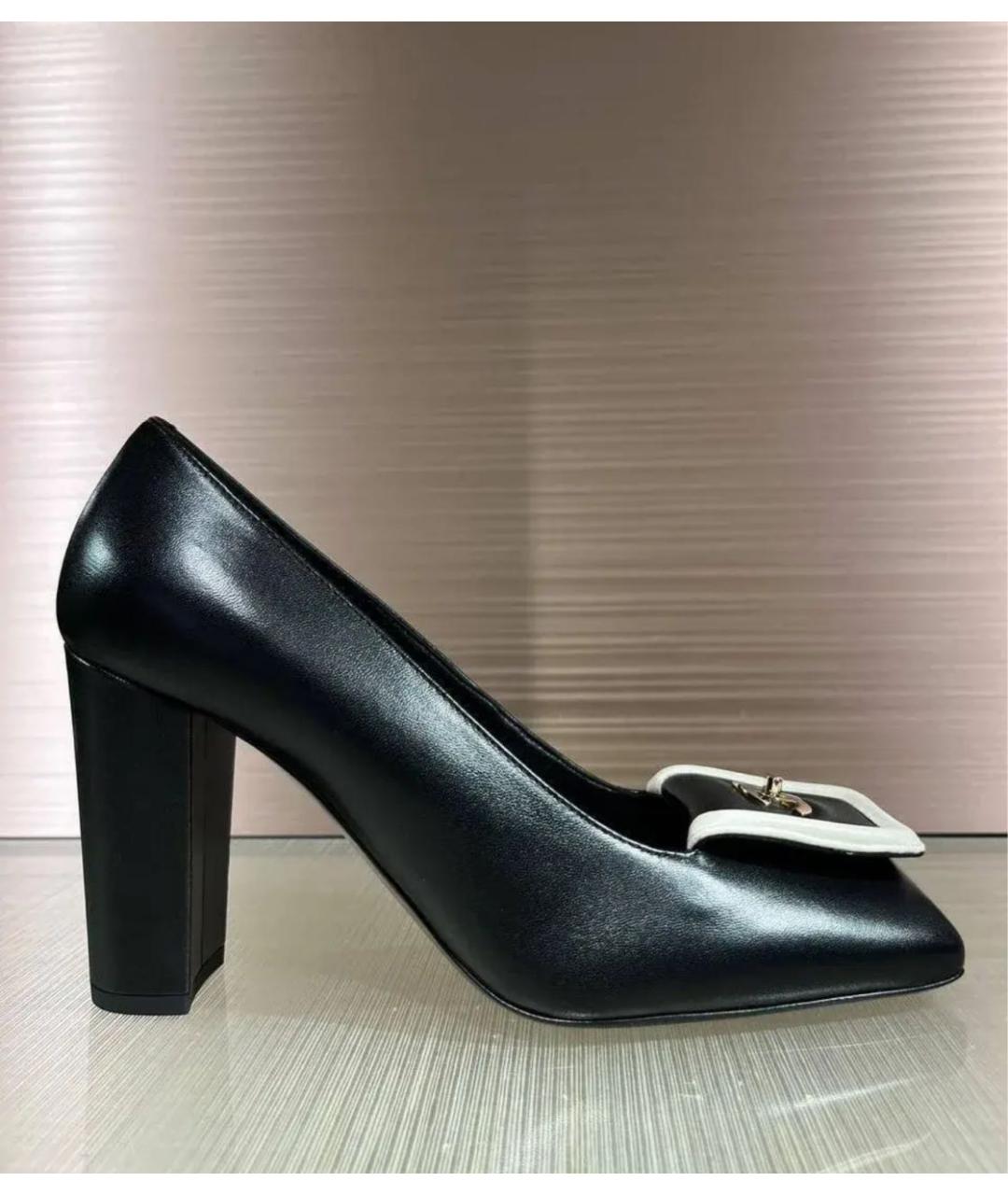 CHANEL Черные кожаные туфли, фото 3
