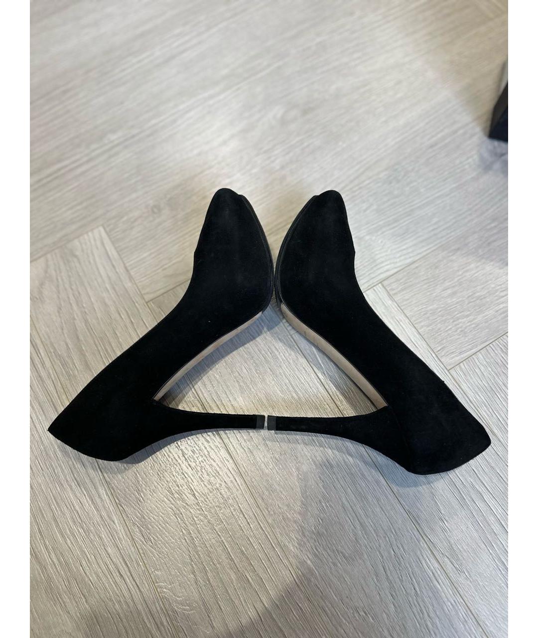 DOLCE&GABBANA Черные замшевые туфли, фото 6
