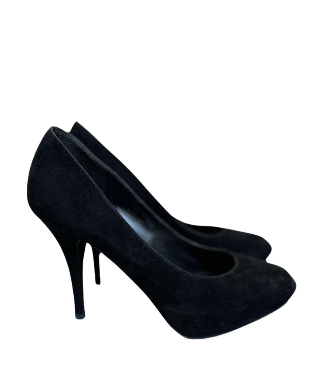 DOLCE&GABBANA Черные замшевые туфли, фото 1