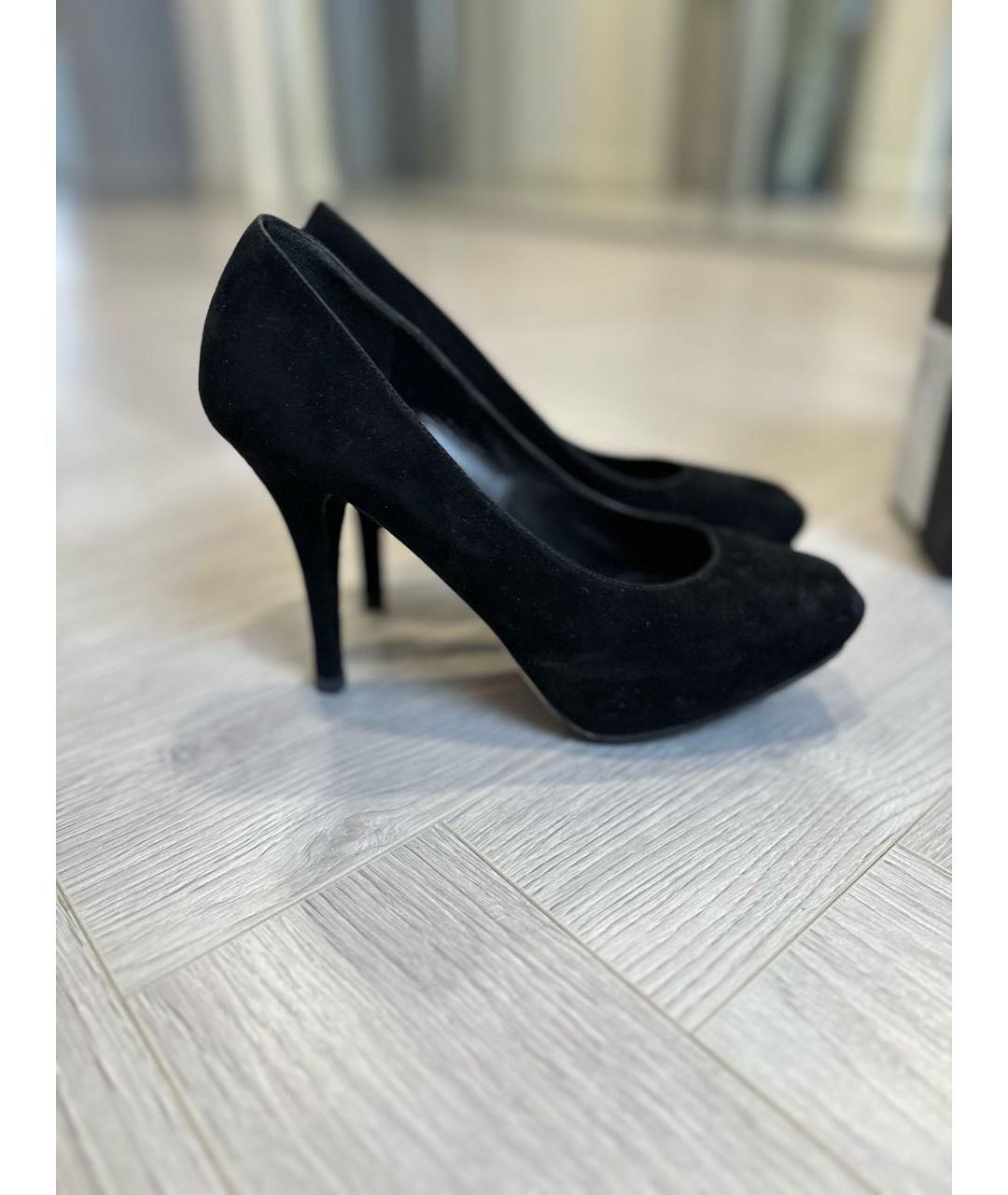 DOLCE&GABBANA Черные замшевые туфли, фото 9