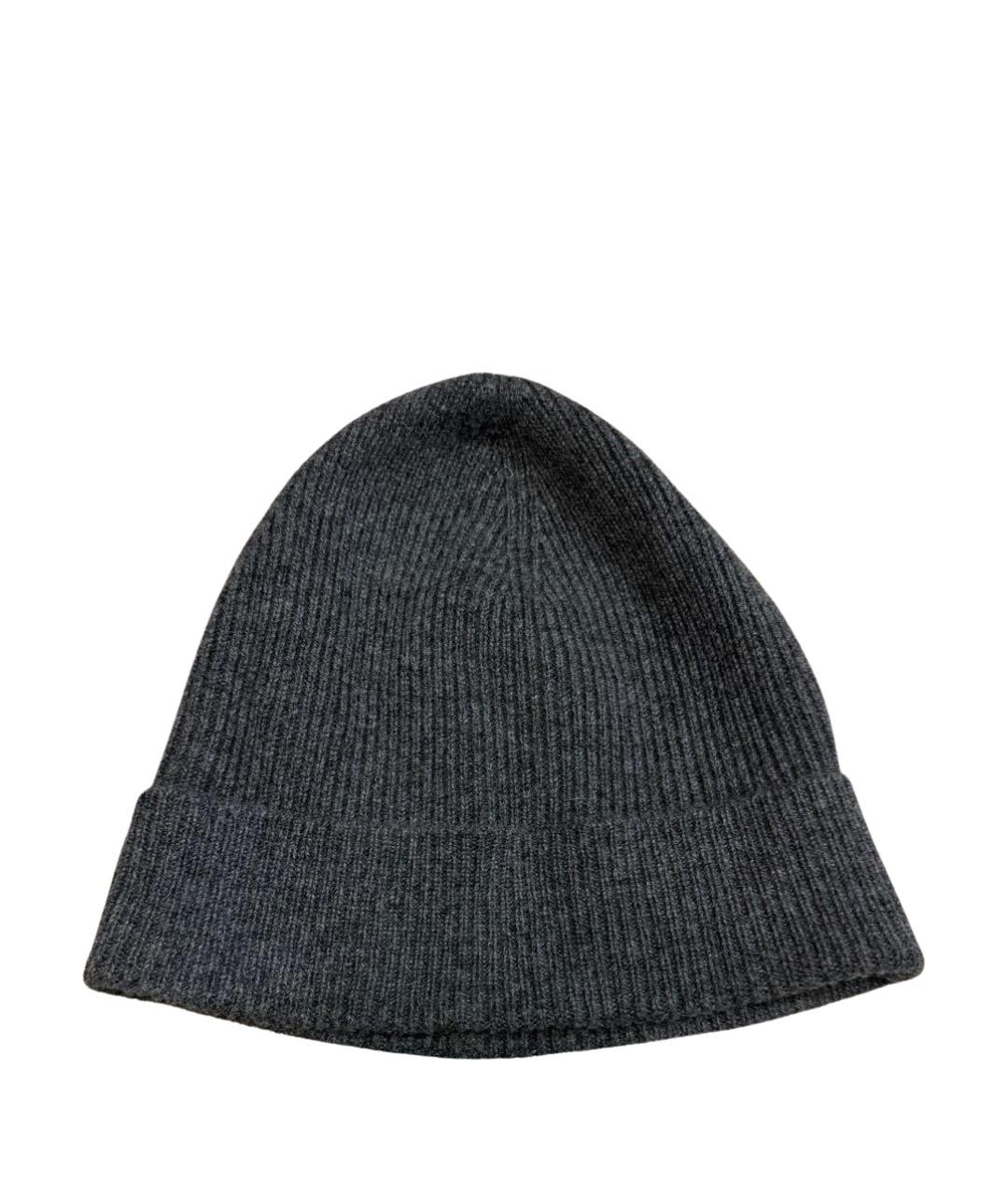 PRADA Антрацитовая кашемировая шапка, фото 1