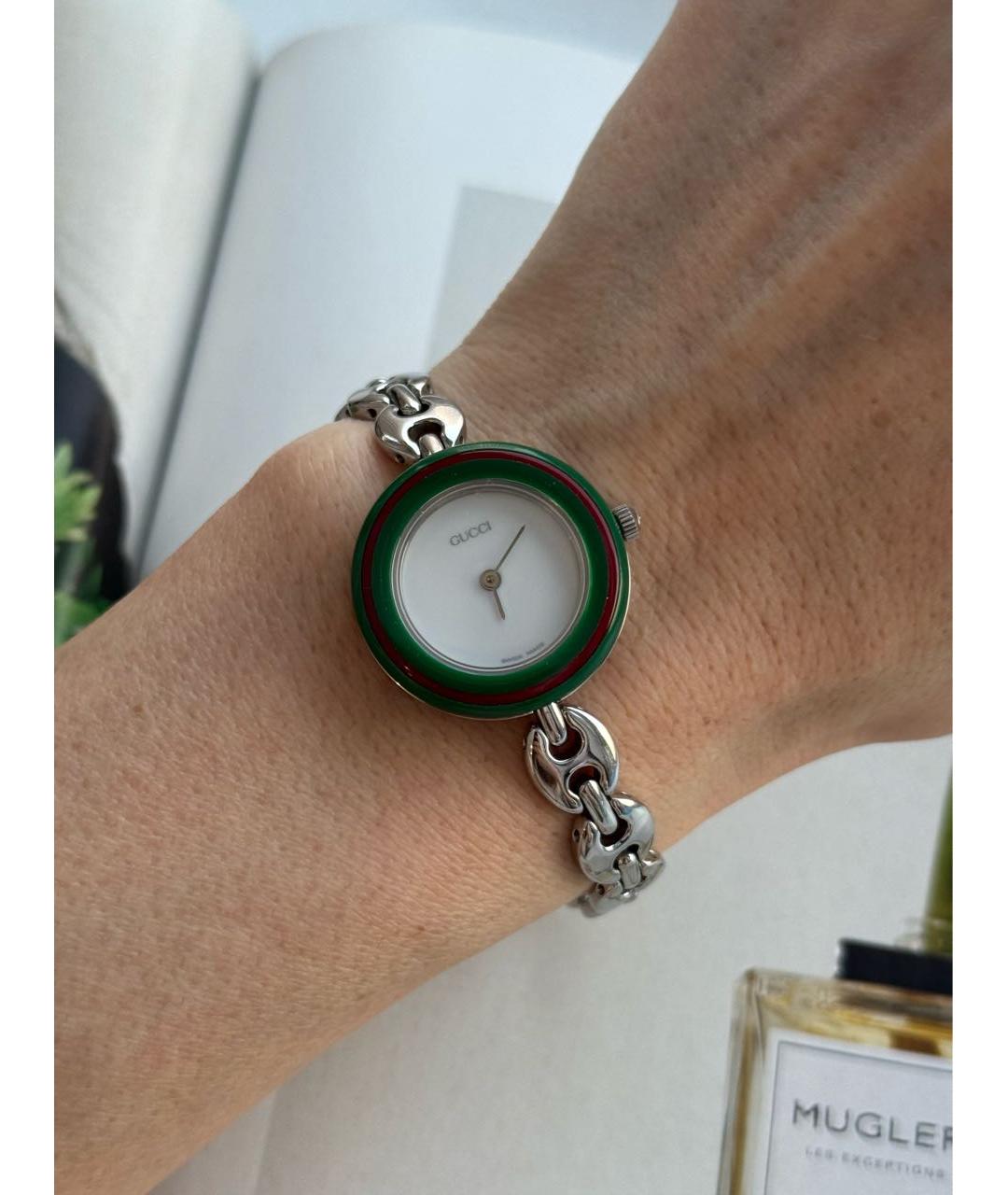 GUCCI Серебряные часы, фото 3