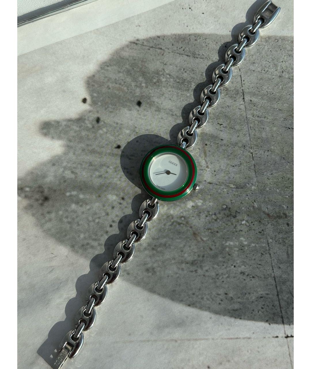 GUCCI Серебряные часы, фото 7