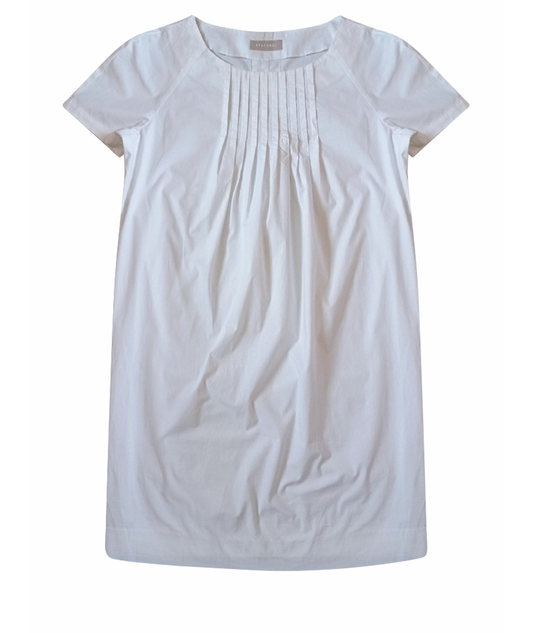 STEFANEL Белое хлопко-эластановое повседневное платье, фото 1