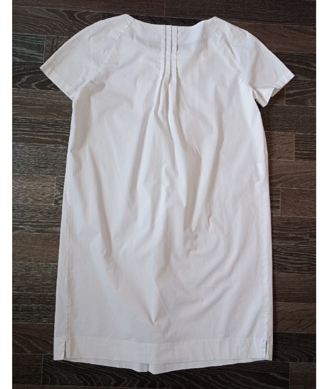 STEFANEL Белое хлопко-эластановое повседневное платье, фото 3