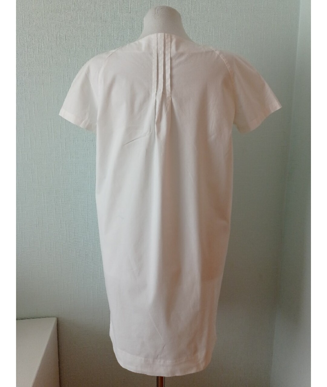 STEFANEL Белое хлопко-эластановое повседневное платье, фото 6