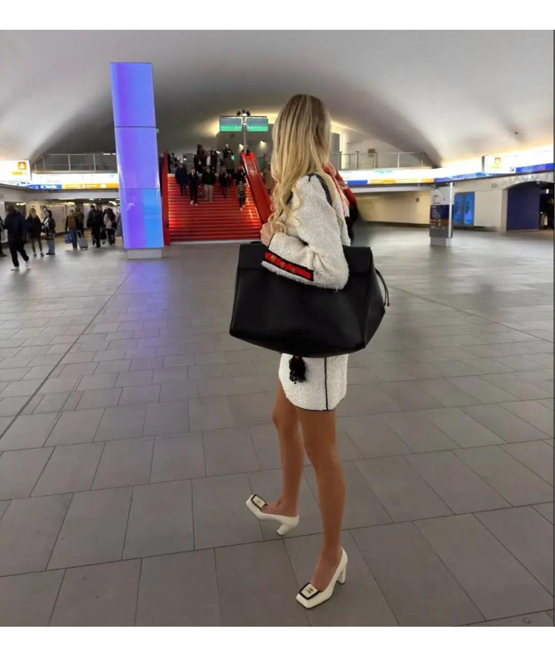 CHANEL Белые кожаные туфли, фото 5