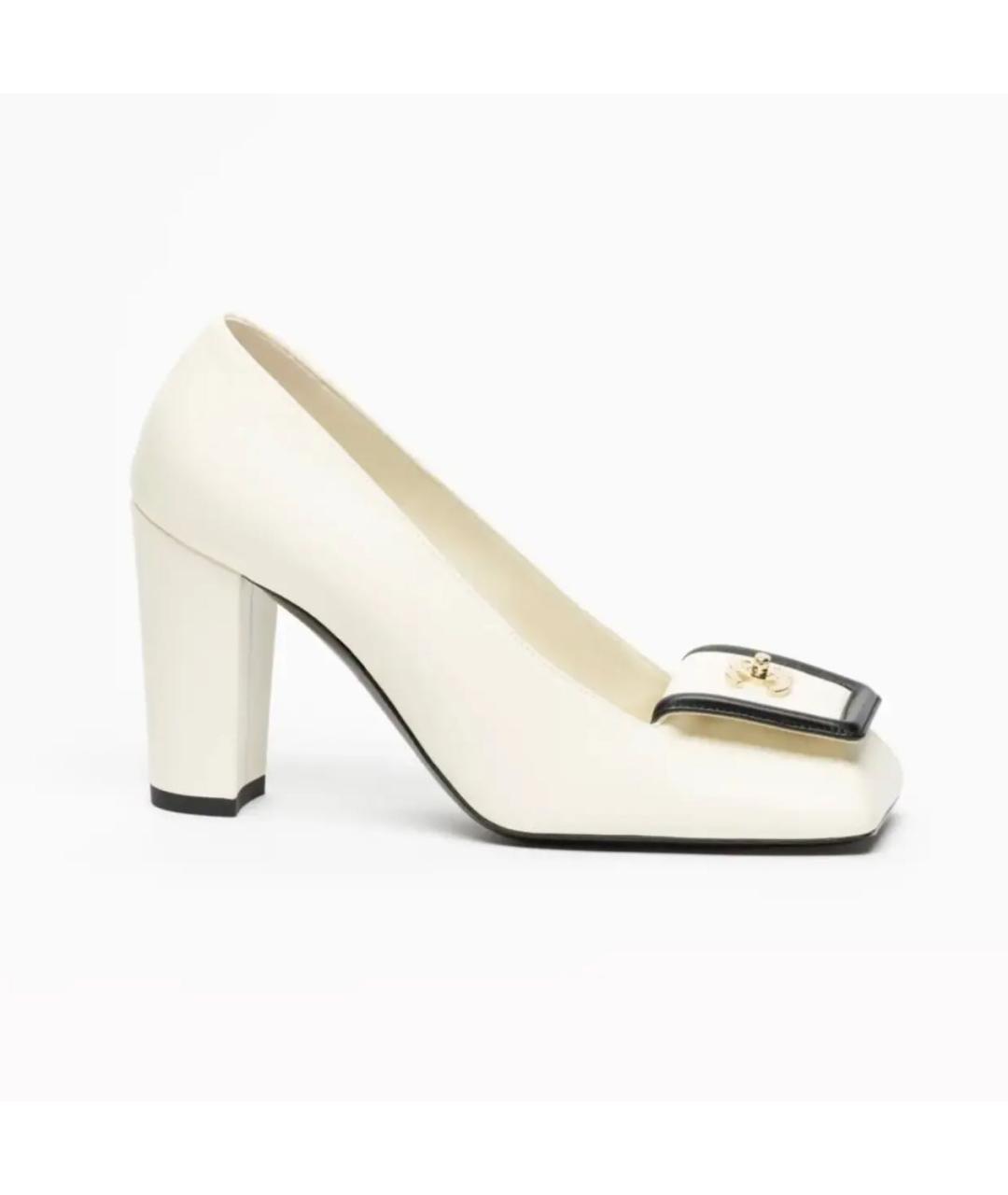 CHANEL Белые кожаные туфли, фото 7