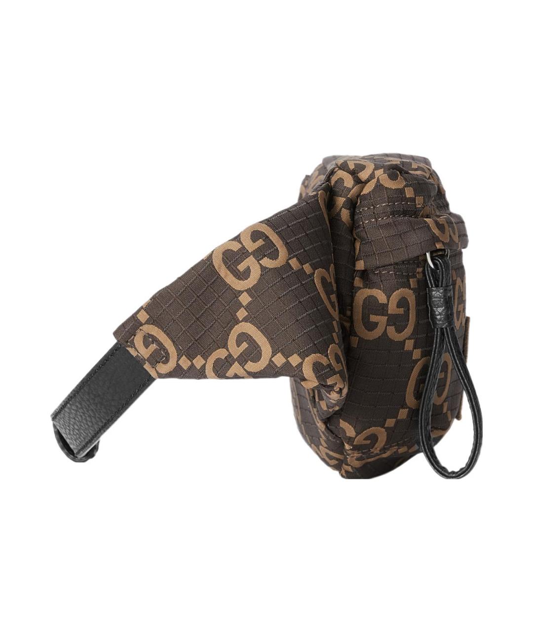 GUCCI Коричневая поясная сумка, фото 3