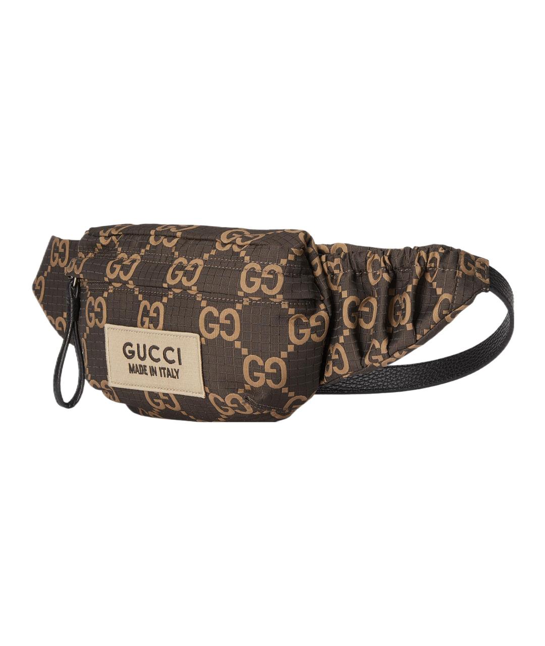 GUCCI Коричневая поясная сумка, фото 2