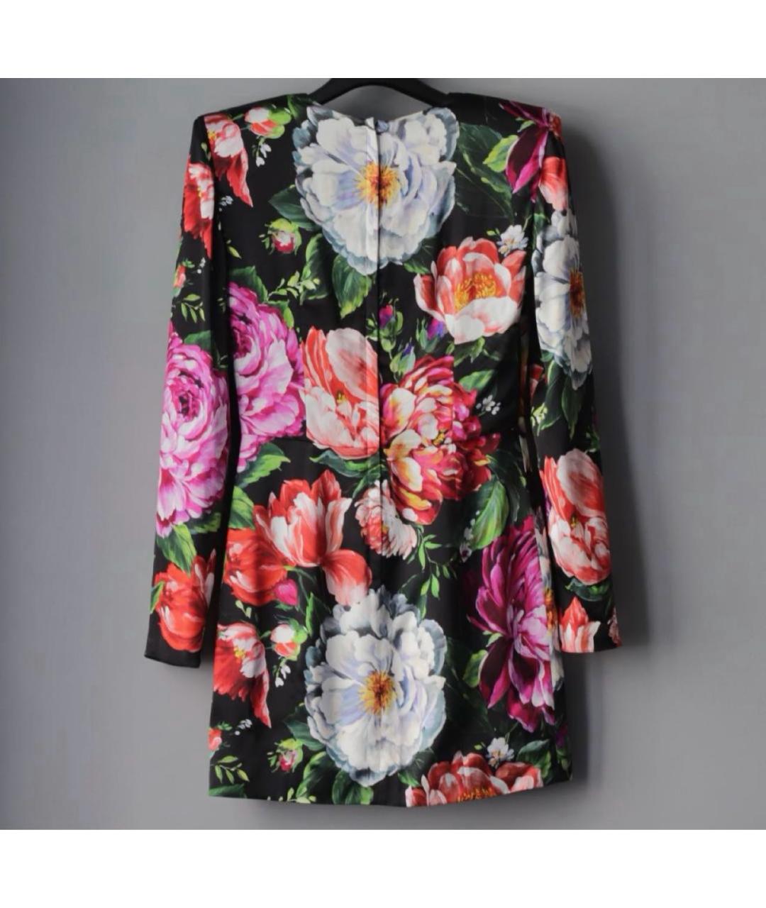 DOLCE&GABBANA Фуксия вискозное коктейльное платье, фото 2