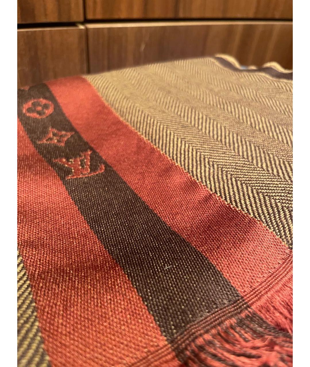 LOUIS VUITTON Мульти кашемировый шарф, фото 2