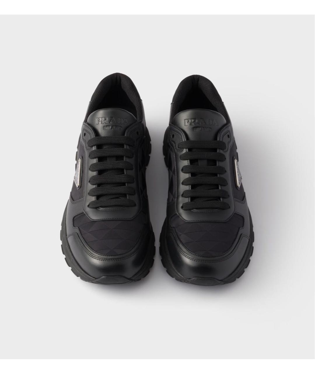 PRADA Черные кожаные слипоны, фото 3