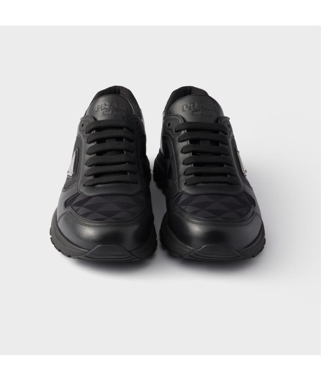 PRADA Черные кожаные слипоны, фото 5