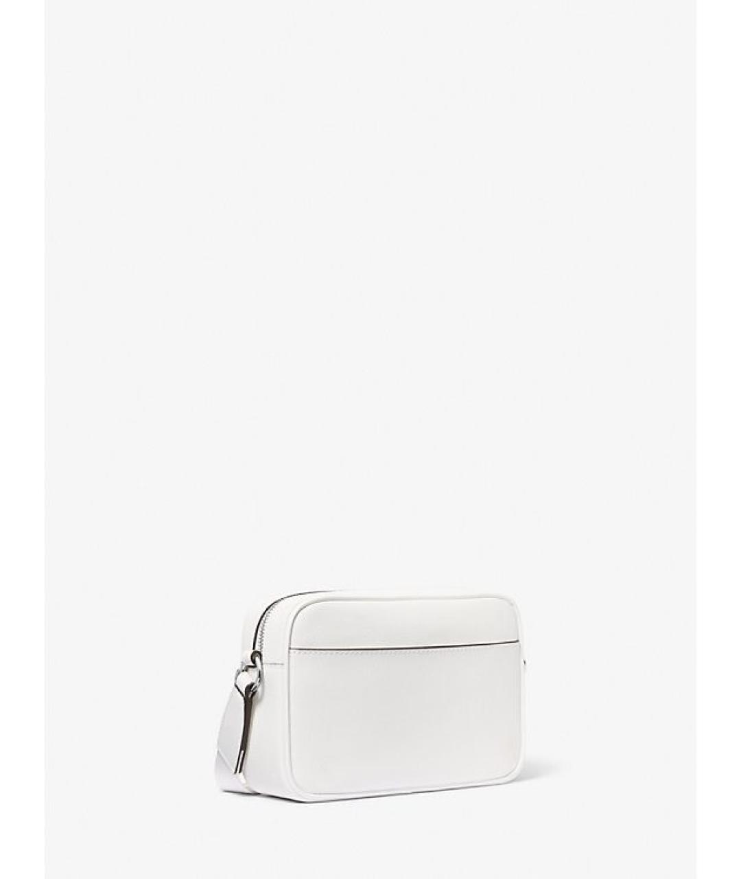 MICHAEL KORS Белая кожаная сумка через плечо, фото 3