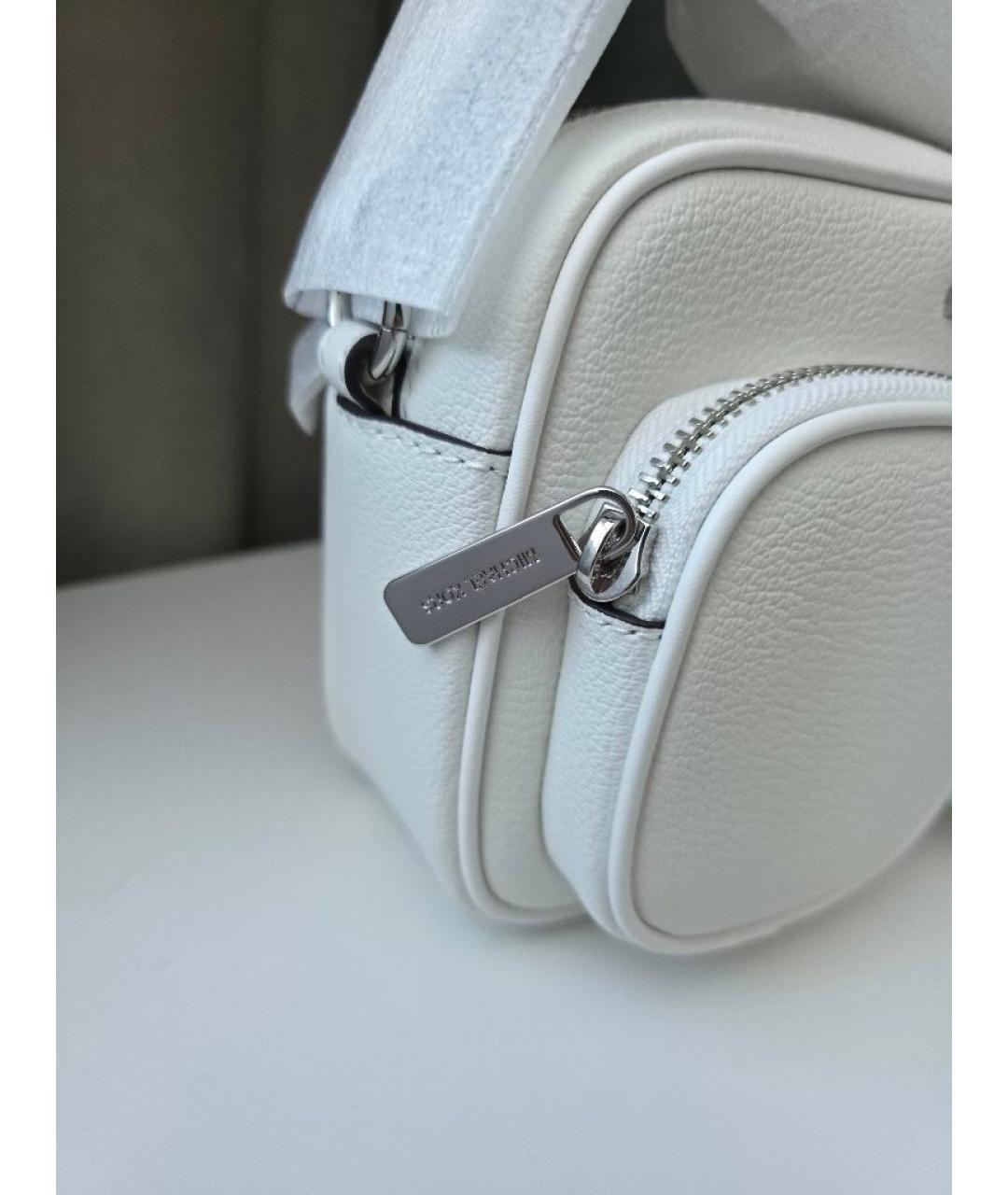 MICHAEL KORS Белая кожаная сумка через плечо, фото 8