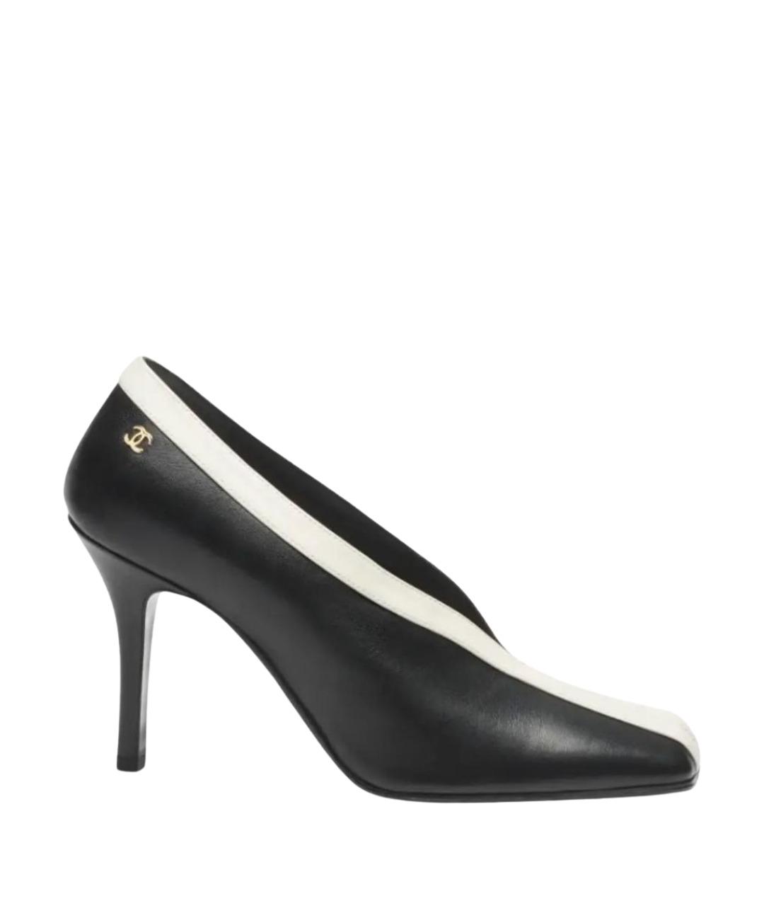 CHANEL Черные кожаные туфли, фото 1