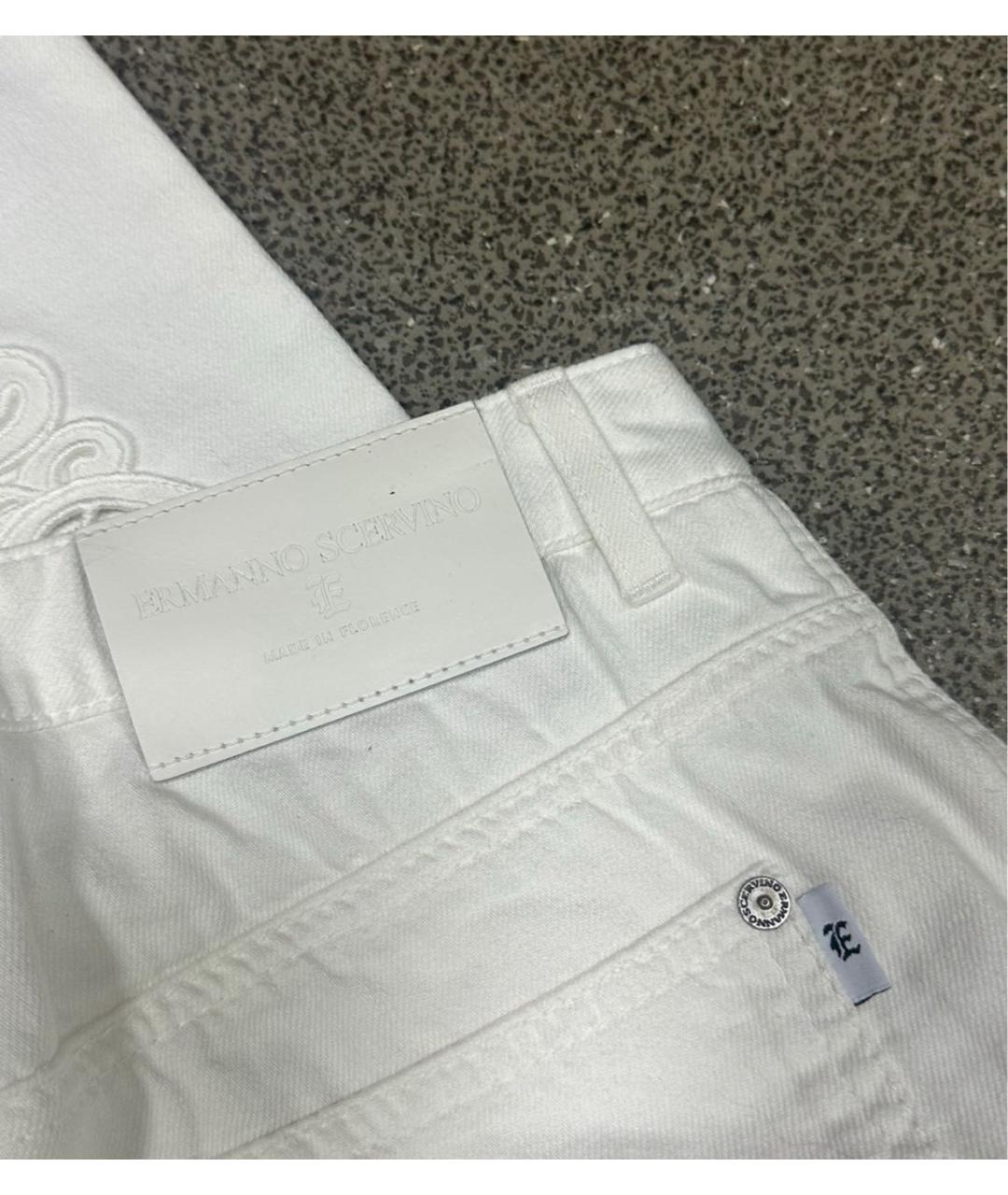 ERMANNO SCERVINO Белые прямые джинсы, фото 5