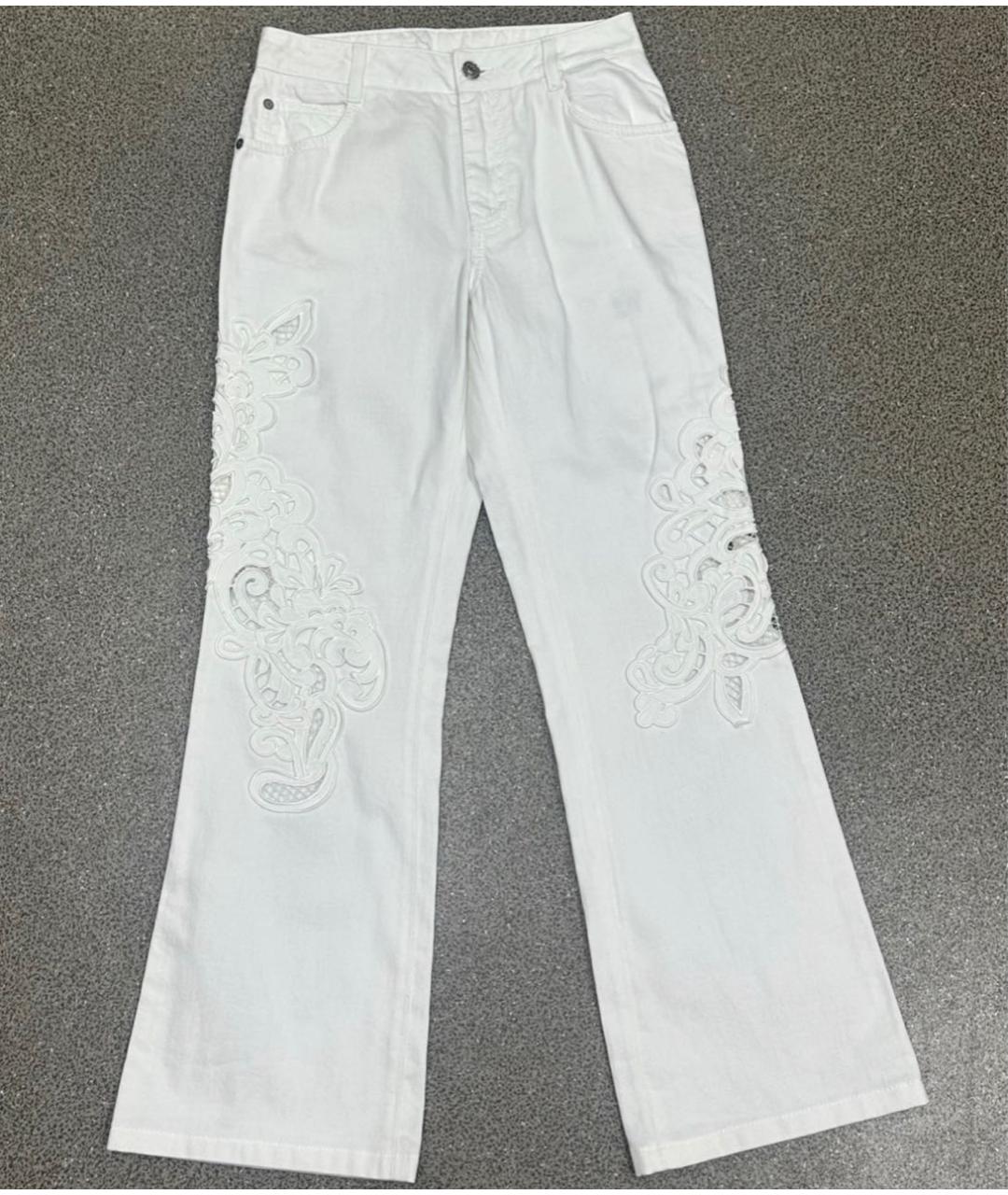 ERMANNO SCERVINO Белые прямые джинсы, фото 6