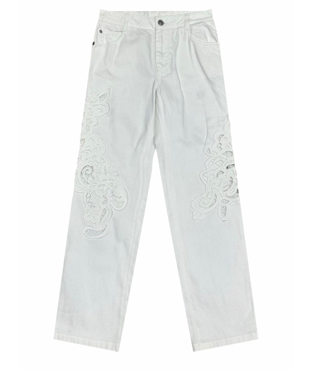 ERMANNO SCERVINO Белые прямые джинсы, фото 1