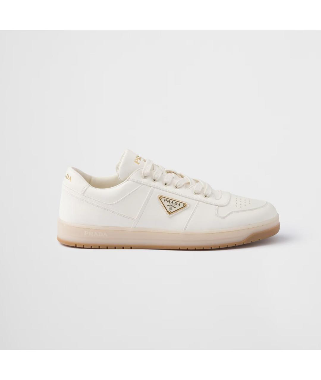 PRADA Бежевые кожаные слипоны, фото 5