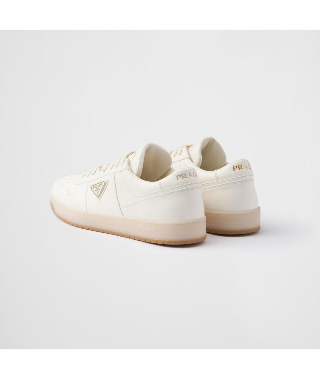 PRADA Бежевые кожаные слипоны, фото 4