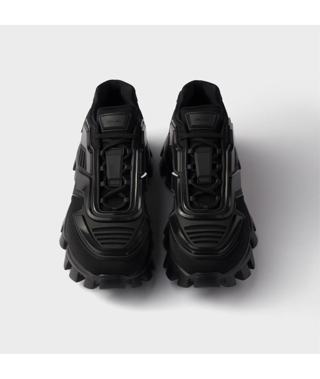 PRADA Черные низкие кроссовки / кеды, фото 3