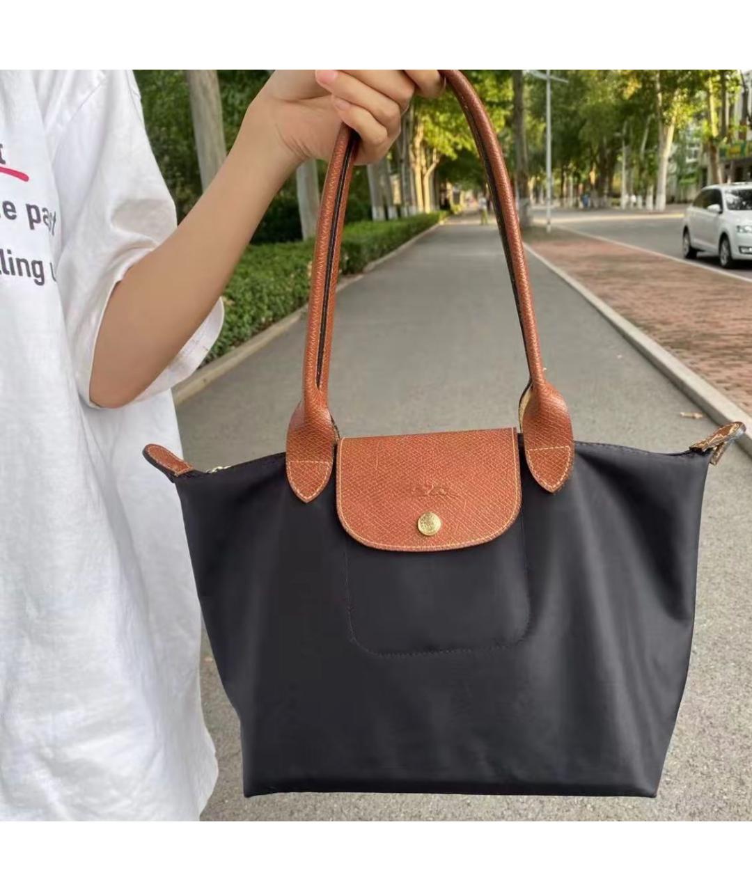 LONGCHAMP Черная сумка через плечо, фото 6