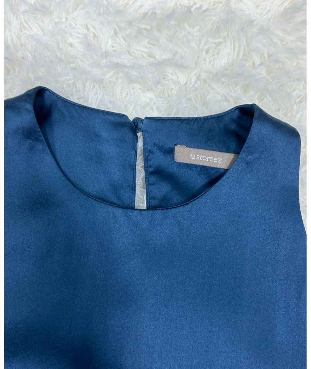 12 STOREEZ Темно-синий костюм с брюками, фото 3