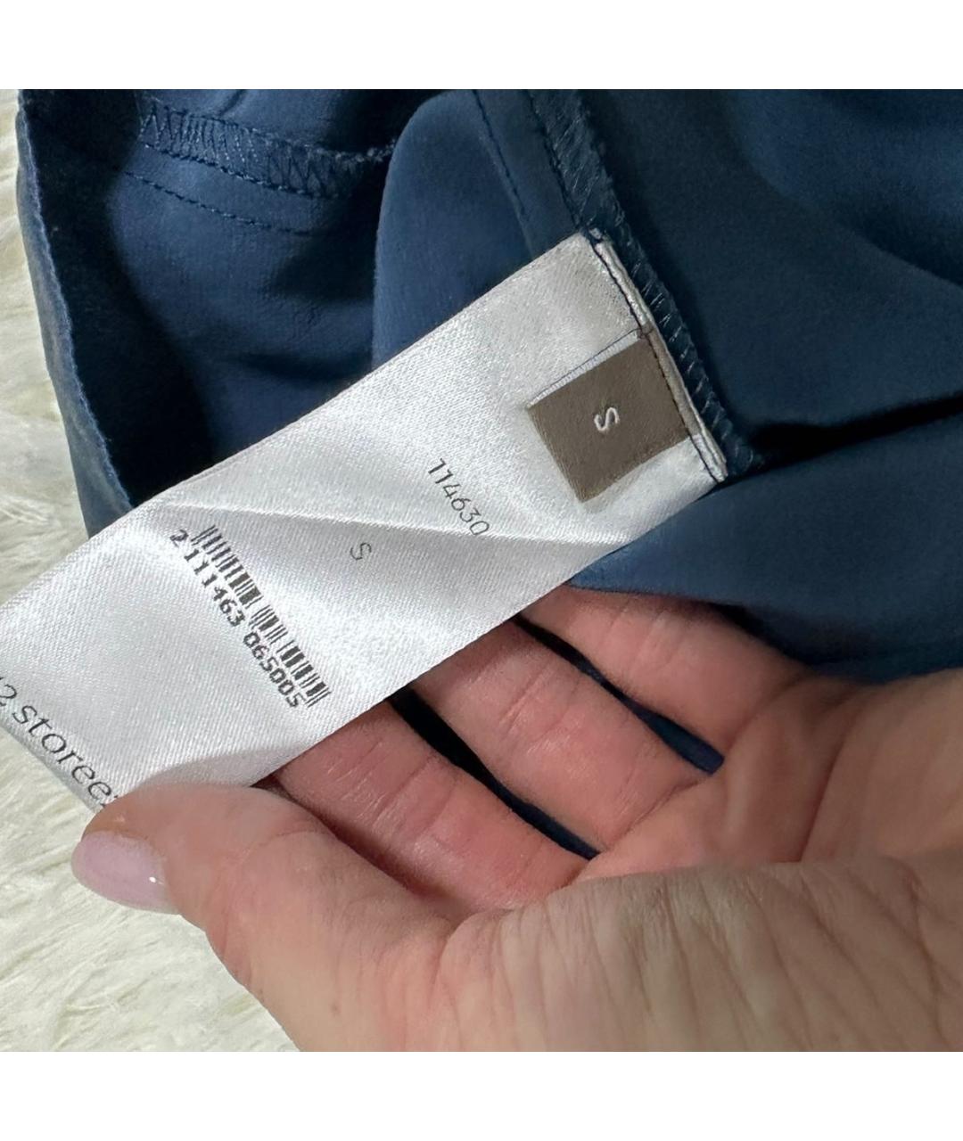 12 STOREEZ Темно-синий костюм с брюками, фото 4