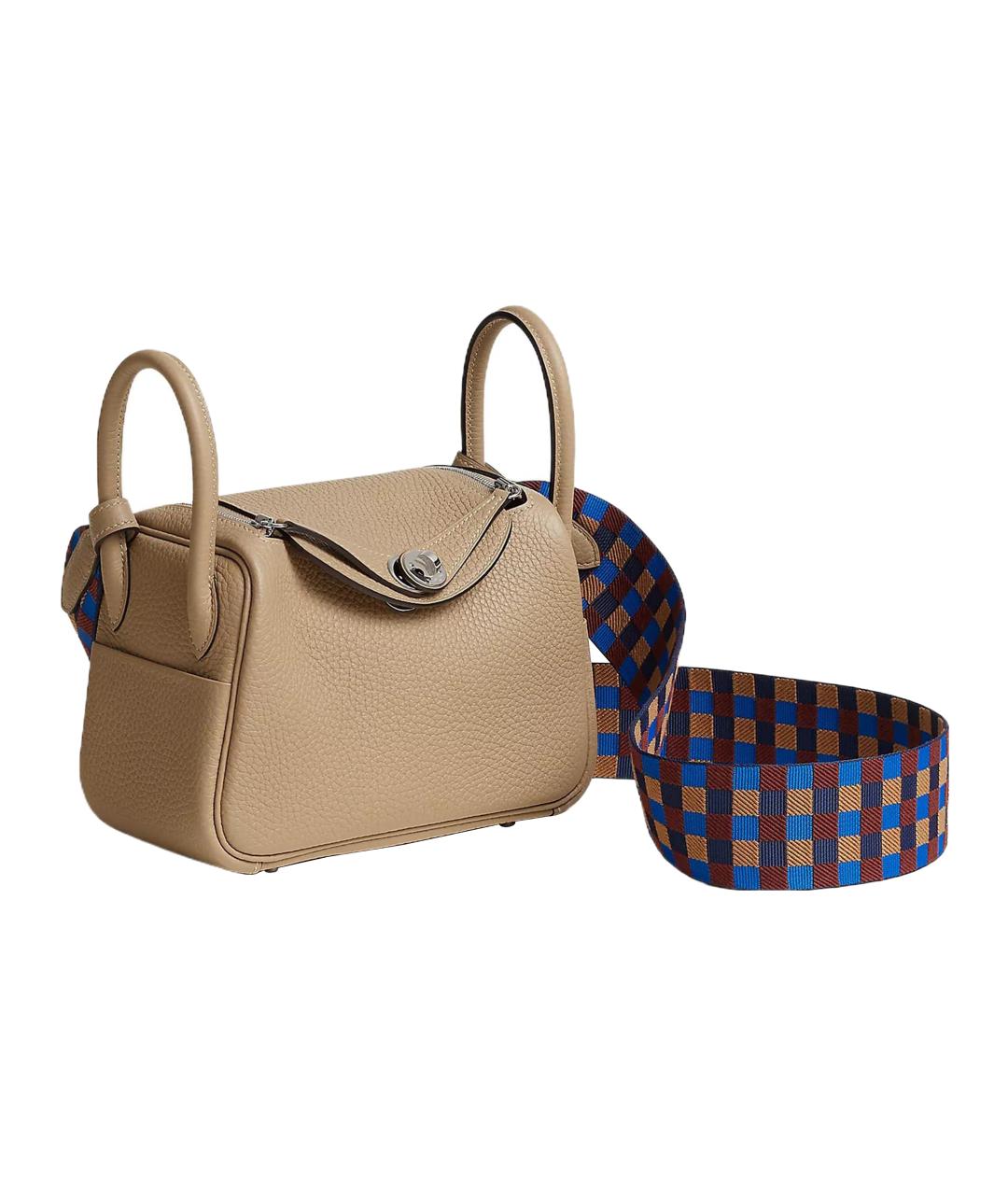 HERMES Коричневая кожаная сумка через плечо, фото 2