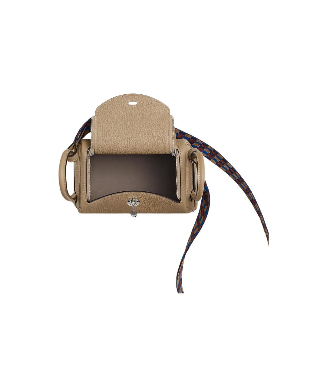 HERMES Коричневая кожаная сумка через плечо, фото 3