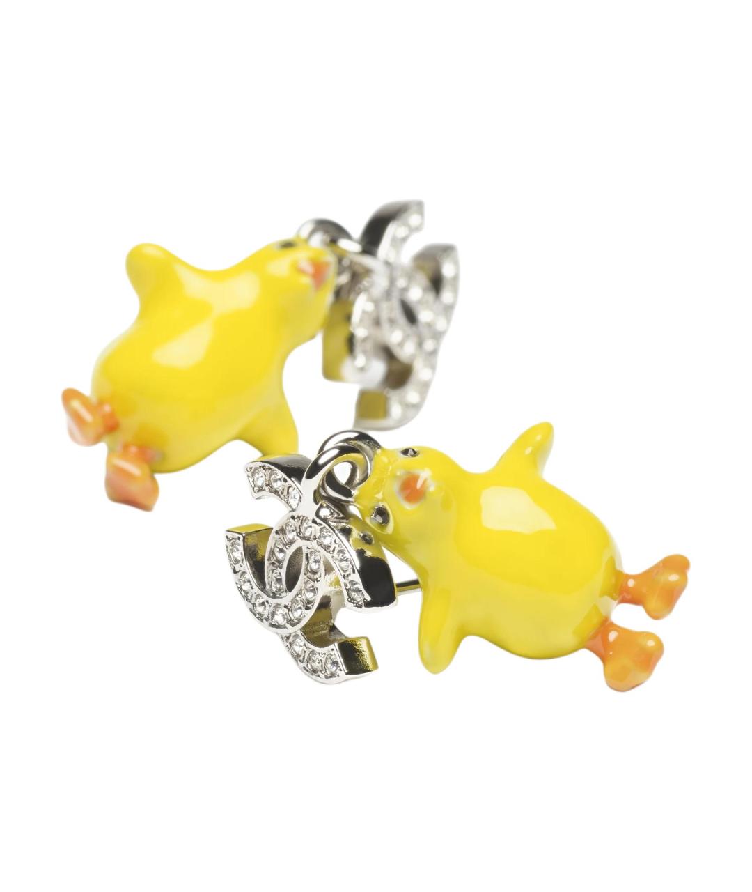 CHANEL Серебряные серьги, фото 2