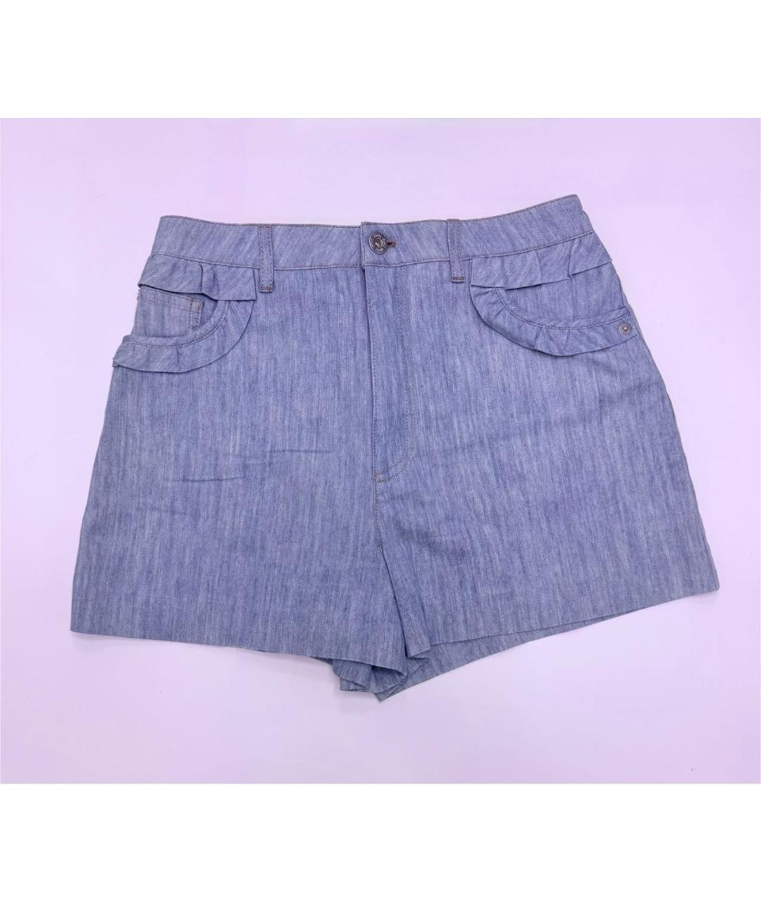 MIU MIU Голубые хлопковые шорты, фото 8
