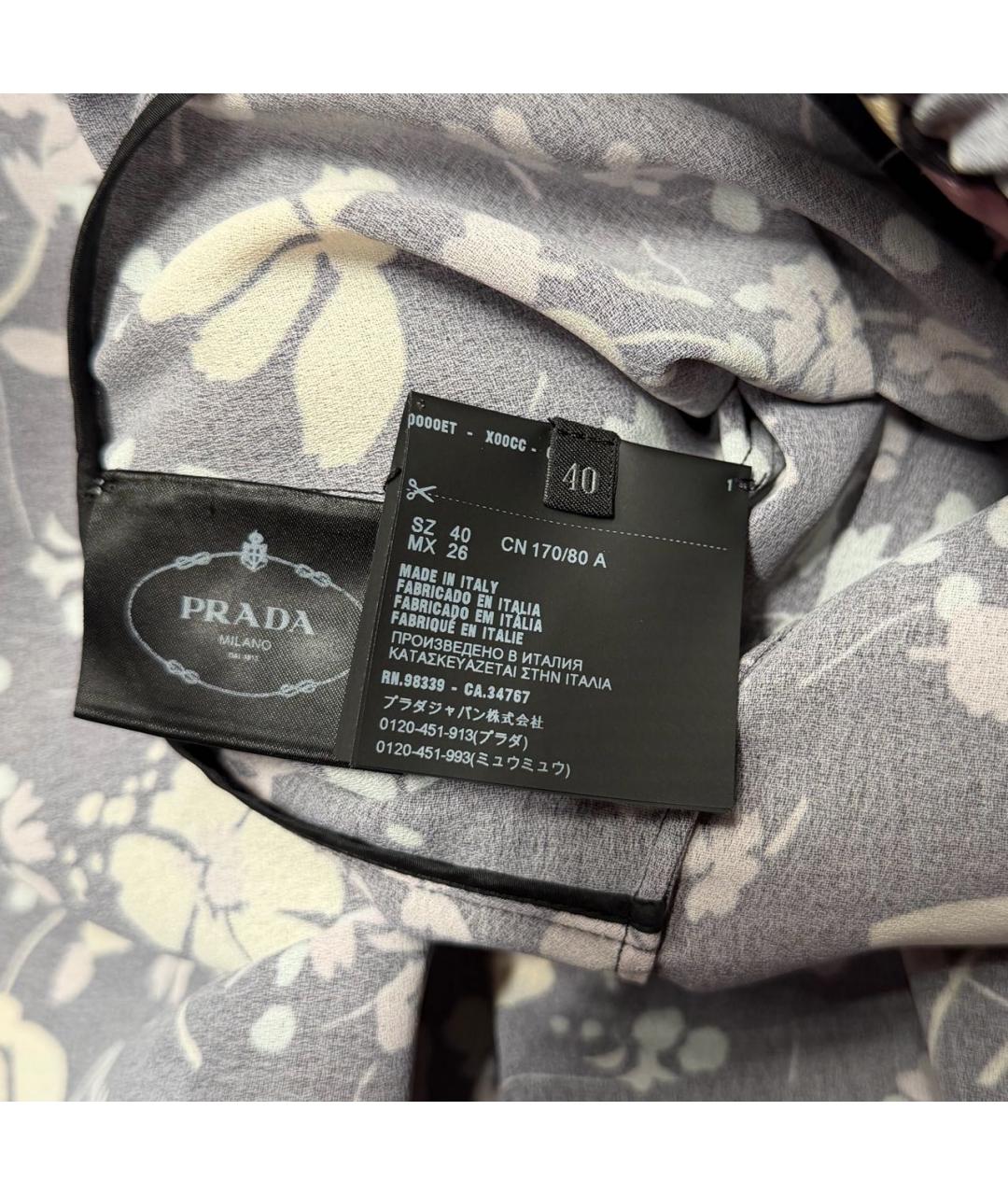 PRADA Черное полиэстеровое повседневное платье, фото 4