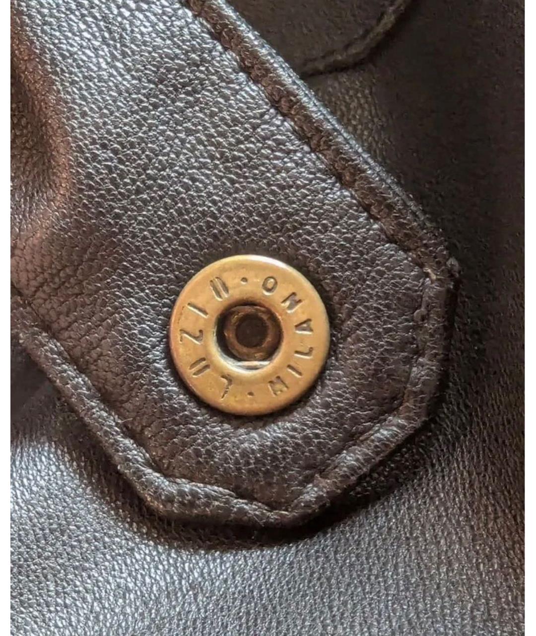 BRIONI Черная кожаная куртка, фото 5