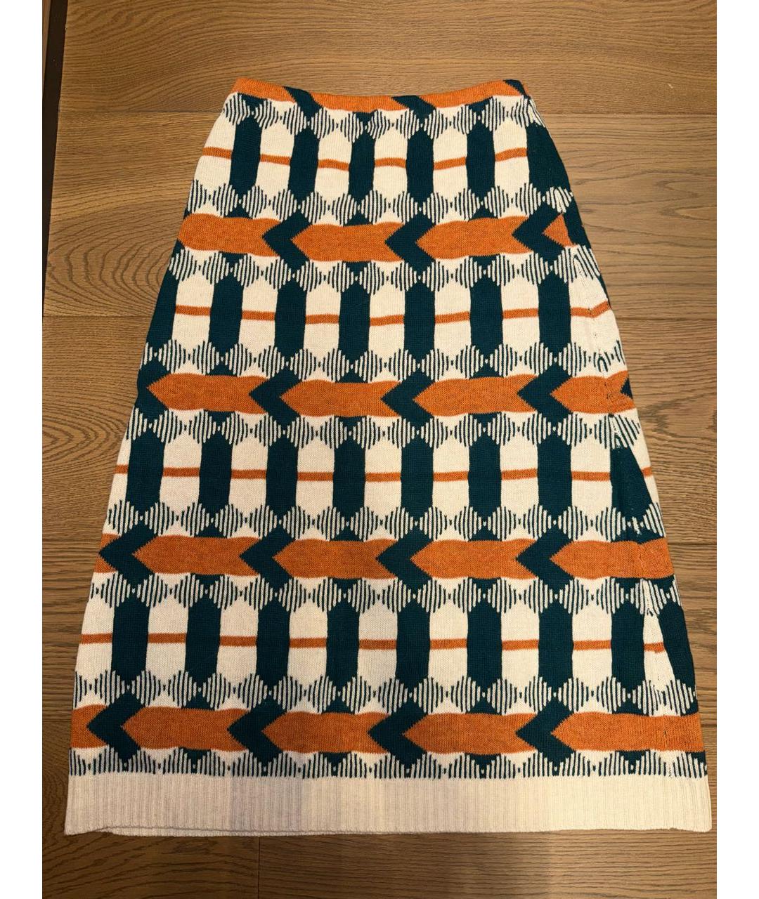 PRADA Мульти шерстяная юбка миди, фото 7