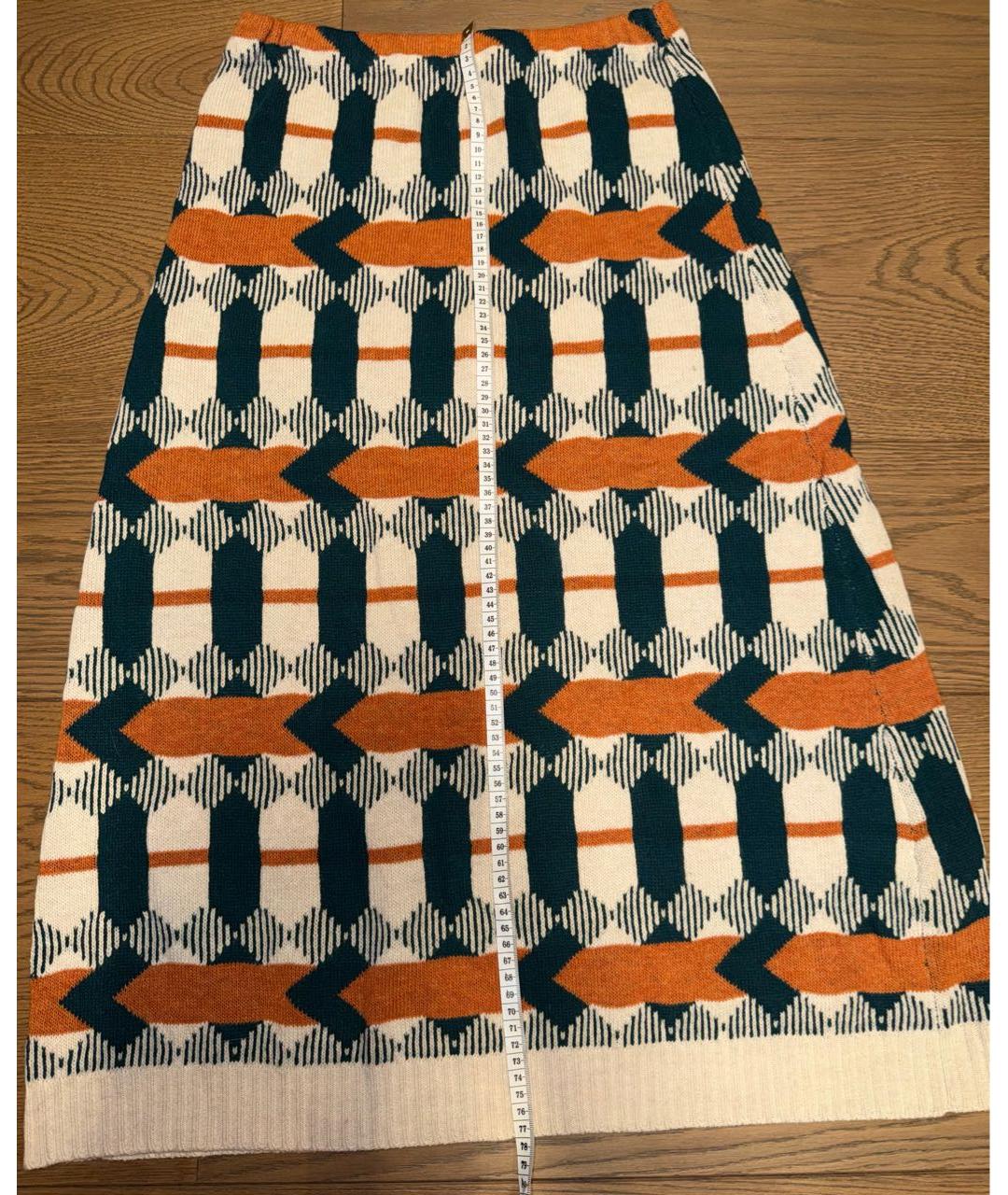 PRADA Мульти шерстяная юбка миди, фото 2