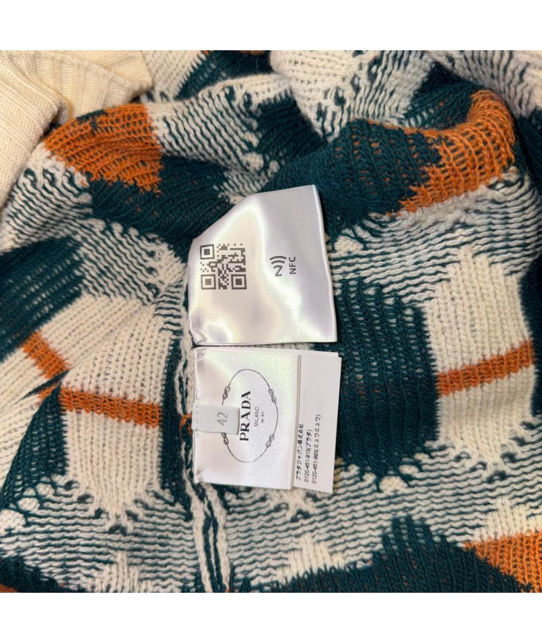 PRADA Мульти шерстяная юбка миди, фото 5