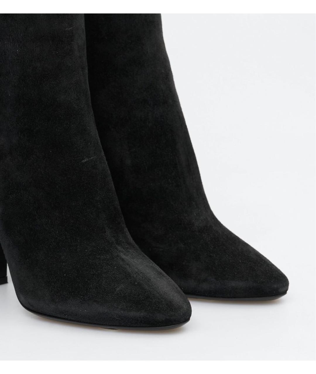 SAINT LAURENT Черные замшевые ботильоны, фото 3