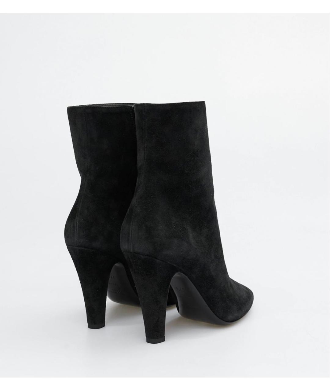 SAINT LAURENT Черные замшевые ботильоны, фото 4