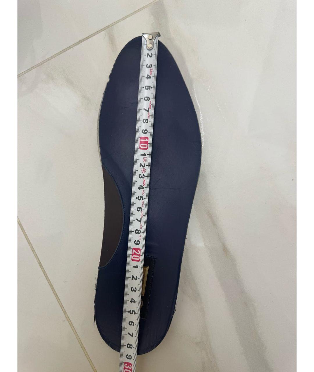 ZILLI Темно-синие замшевые низкие кроссовки / кеды, фото 6