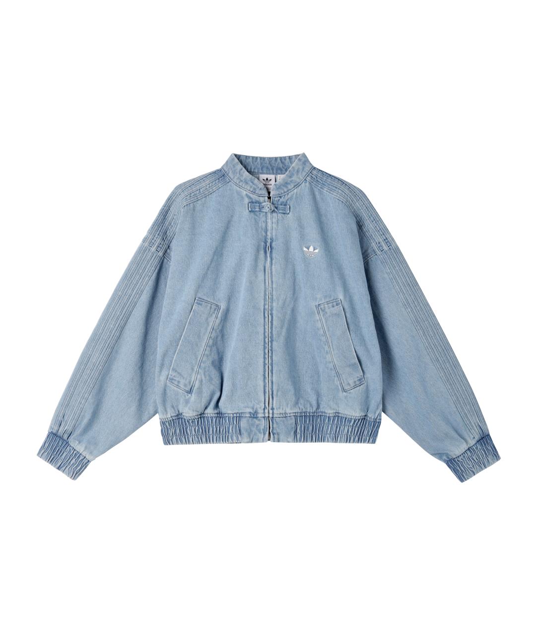 ADIDAS Голубая деним куртка, фото 1