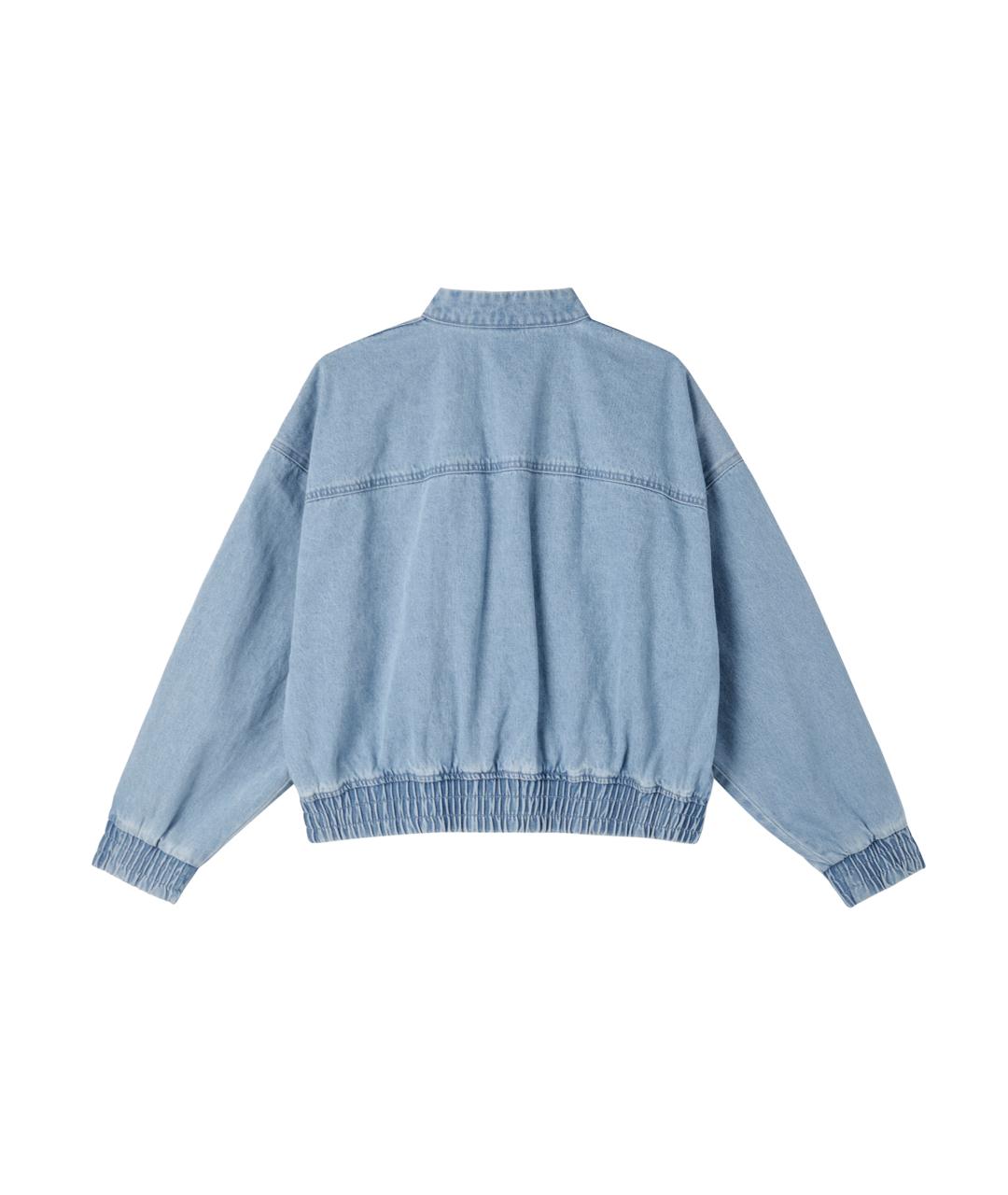 ADIDAS Голубая деним куртка, фото 2