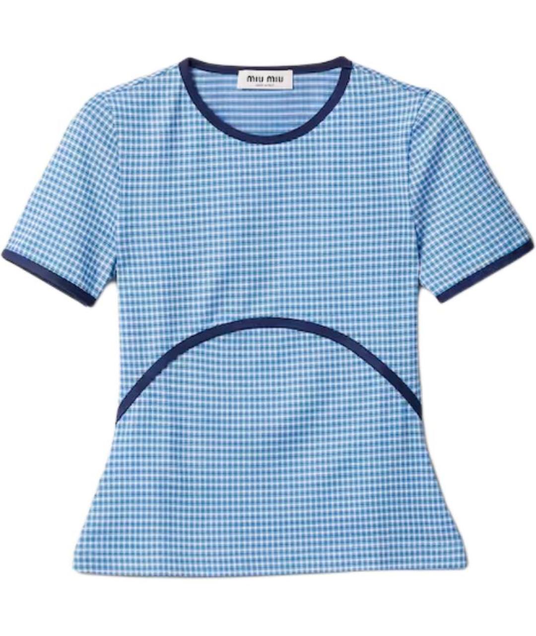 MIU MIU Голубой джемпер / свитер, фото 1