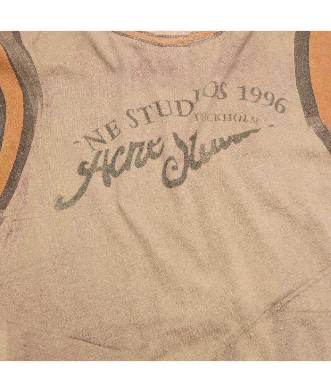 ACNE STUDIOS Бежевая футболка, фото 5