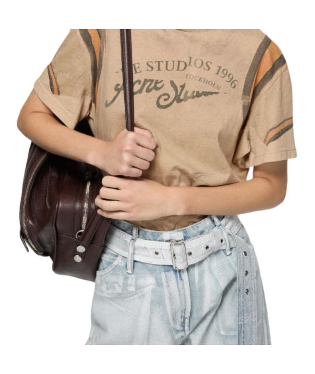 ACNE STUDIOS Бежевая футболка, фото 4