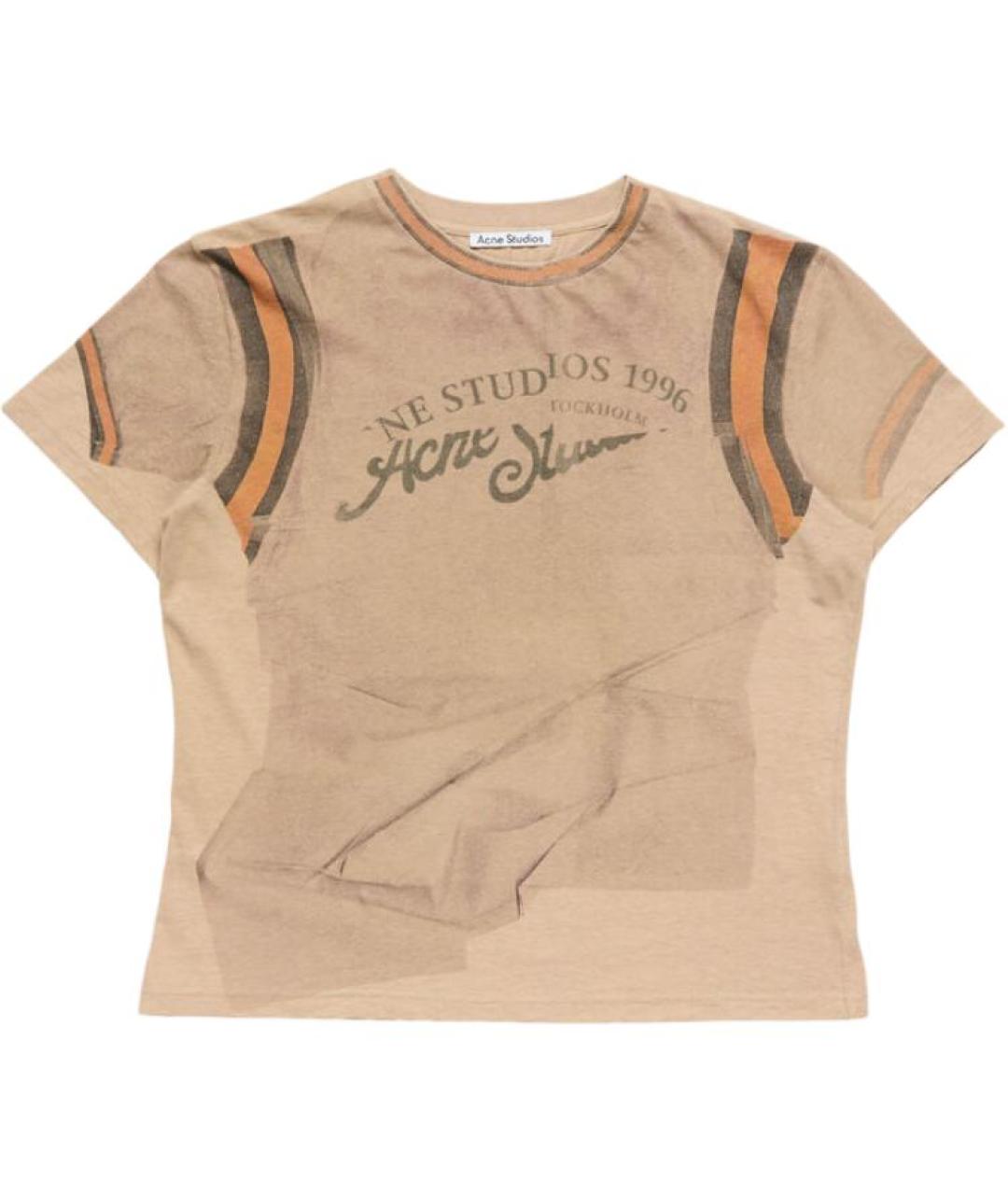 ACNE STUDIOS Бежевая футболка, фото 1
