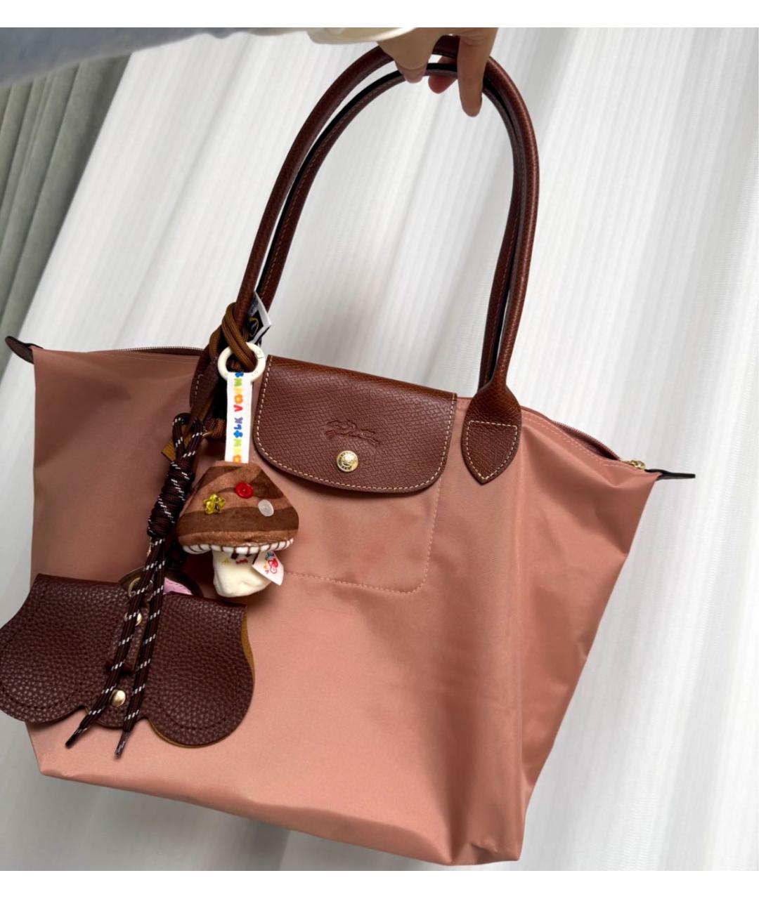 LONGCHAMP Коралловая сумка через плечо, фото 4